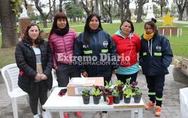 Imagen de Se realiz&oacute; una nueva jornada de recepci&oacute;n de materiales reciclables en la plaza 9 de Julio