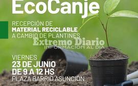 Imagen de Este viernes habr&aacute; ecocanje en la plaza del barrio Asunci&oacute;n