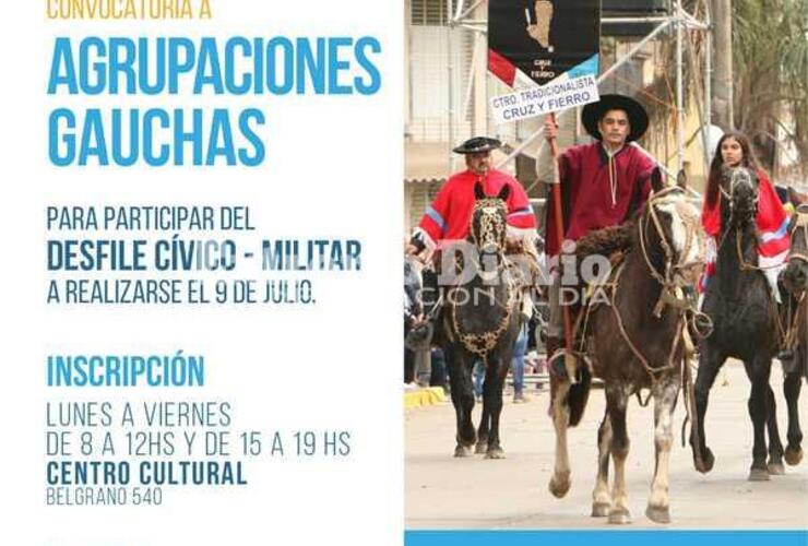 Imagen de 9 de julio: Convocatoria a agrupaciones gauchas para el desfile cívico-militar