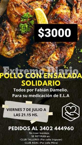 Imagen de Todos por Fabi&aacute;n Damelio: Realizar&aacute;n una pollada para juntar fondos
