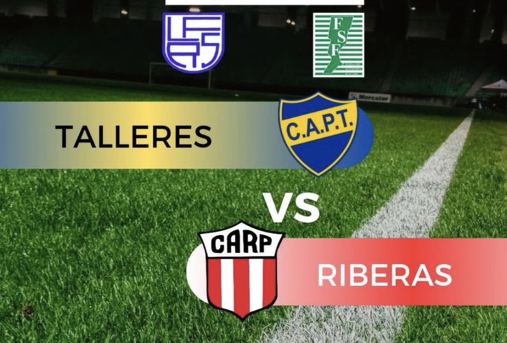 Imagen de Copa Santa Fe: Porvenir Talleres y Riberas, jugarán el 2/07.