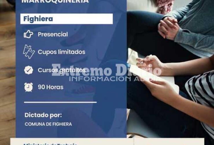 Imagen de Nuevos cursos de formación laboral dictados por la Oficina de Empleo de la Comuna de Fighiera