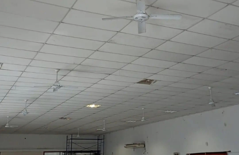 Imagen de Sp. Figherense refaccion&oacute; el techo del sal&oacute;n de eventos, tras subsidio provincial.