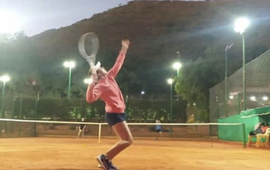 Imagen de La tenista Luana Caceres, obtuvo sus primeros puntos del Ranking Mundial Junior en Salta.