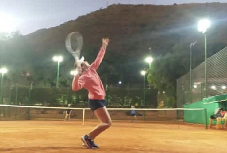 Imagen de La tenista Luana Caceres, obtuvo sus primeros puntos del Ranking Mundial Junior en Salta.