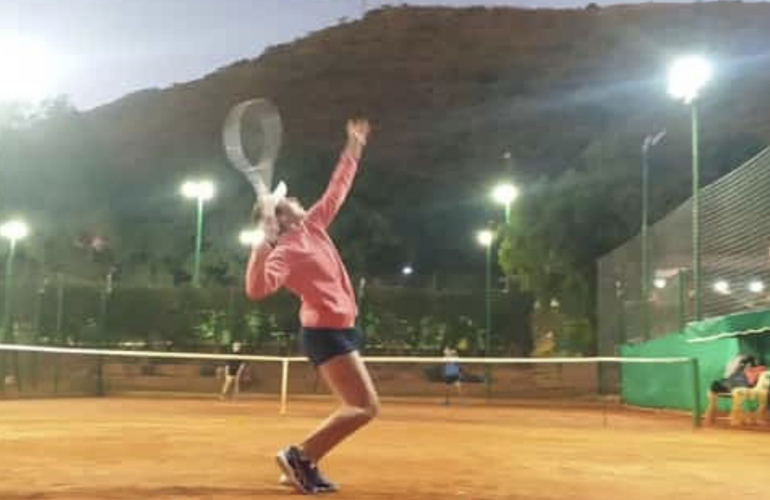 Imagen de La tenista Luana Caceres, obtuvo sus primeros puntos del Ranking Mundial Junior en Salta.