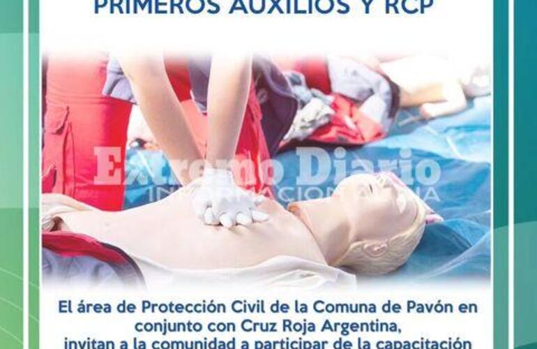 Imagen de Pavón: Capacitación de primeros auxilios y RCP