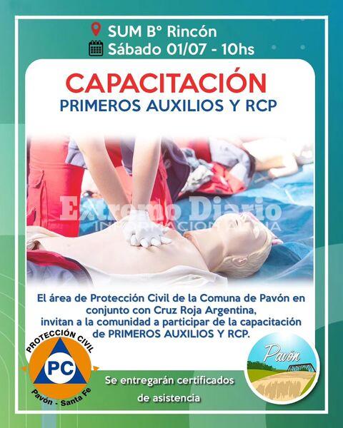 Imagen de Pav&oacute;n: Capacitaci&oacute;n de primeros auxilios y RCP