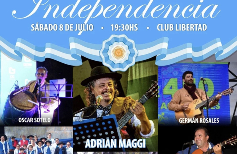 Imagen de El 8/07, Peña Aniversario de la Independencia en el Club Libertad