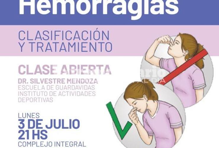 Imagen de Hemorragias, clasificación y tratamiento: Clase abierta de la Escuela de Guardavidas