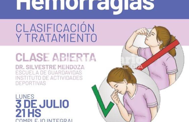 Imagen de Hemorragias, clasificación y tratamiento: Clase abierta de la Escuela de Guardavidas