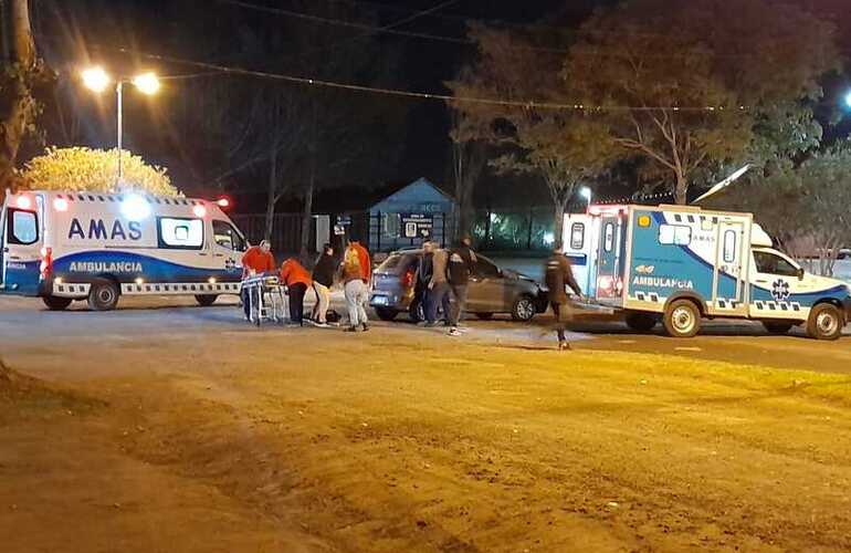 El accidente ocurrió alrededor de las 20:30 horas.