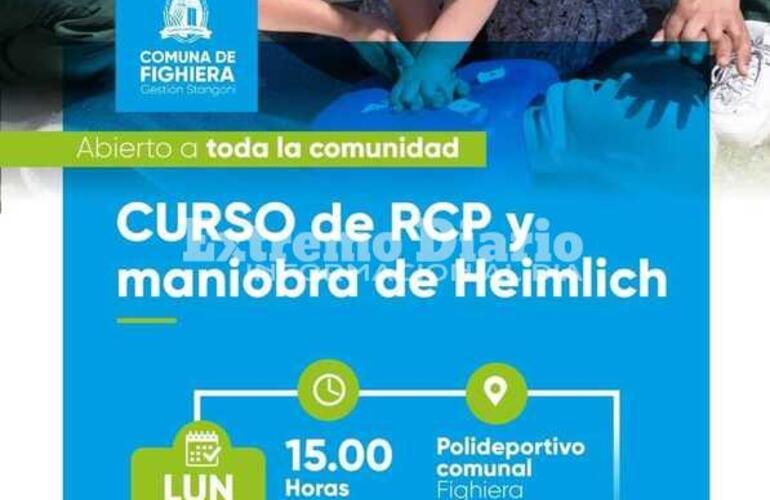 Imagen de Fighiera: Se suspendió el curso de RCP y maniobra de Heimlich