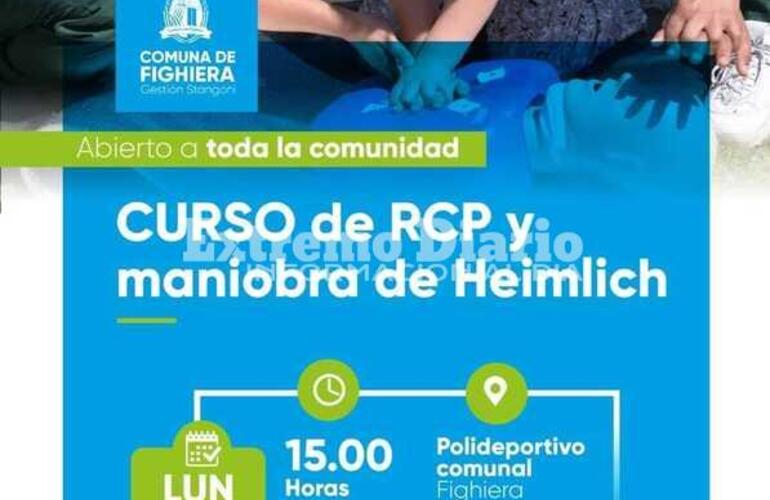 Imagen de Fighiera: Se suspendi&oacute; el curso de RCP y maniobra de Heimlich