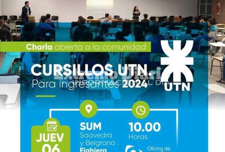 Imagen de UTN: Cursillos en Fighiera para ingresantes 2024