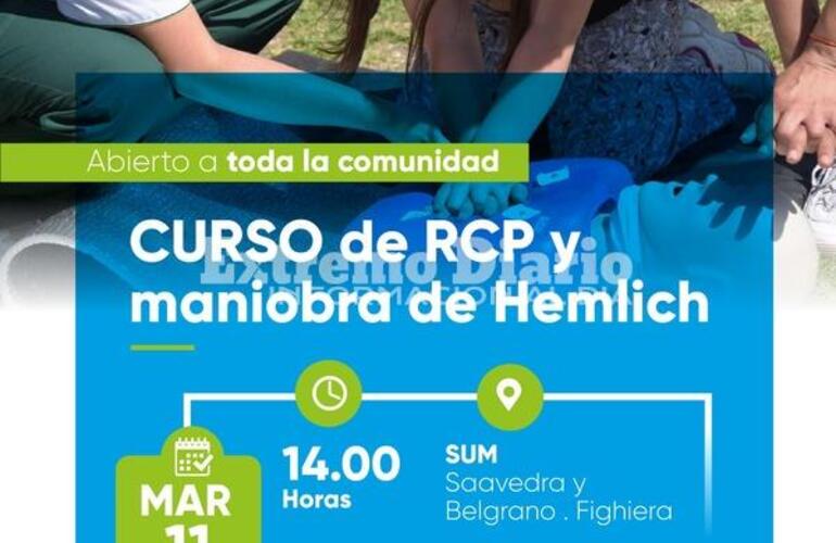Imagen de La Comuna de Fighiera realizará un curso de RCP y maniobra de Heimlich