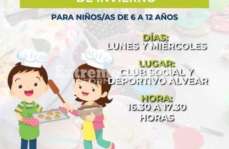 Imagen de Alvear: Taller de pastelería para niños en vacaciones de invierno