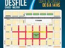 Imagen de 9 de julio: Información sobre las calles cortadas por el Desfile Cívico-Militar