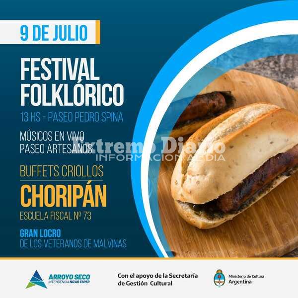 Imagen de 9 de julio: Buffets criollos en el Festival Folkl&oacute;rico del Paseo Pedro Spina