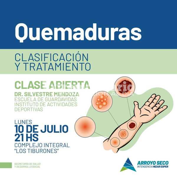 Imagen de Clase abierta de la Escuela de Guardavidas sobre quemaduras, clasificaci&oacute;n y tratamiento