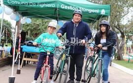 Imagen de Fighiera realiz&oacute; una jornada recreativa y de movilidad sustentable en el D&iacute;a de la Independencia