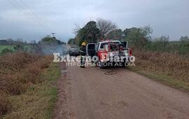Bomberos de Arroyo Seco fueron requeridos a ra&iacute;z del incendio.