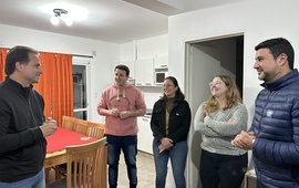 Imagen de El diputado nacional Marcos Cleri, visit&oacute; las viviendas 'ProCrear' en General Lagos.