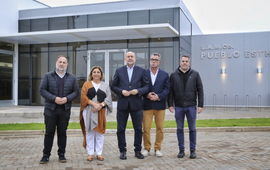 Imagen de Perotti y Martorano, visitaron la obra de ampliaci&oacute;n del S.A.M.C.o de Pueblo Esther.