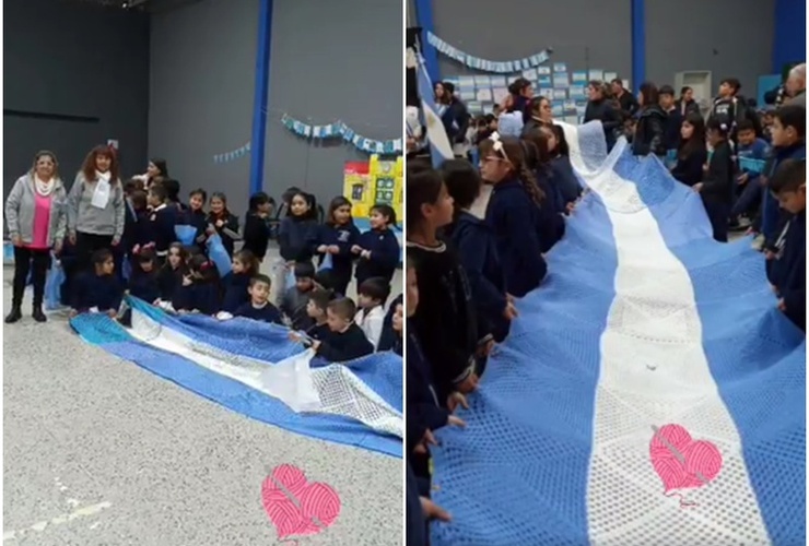 Imagen de El grupo Solidarte de Reinas Tejedoras visitó la Escuela Primaria "José Hernández" Nº 149