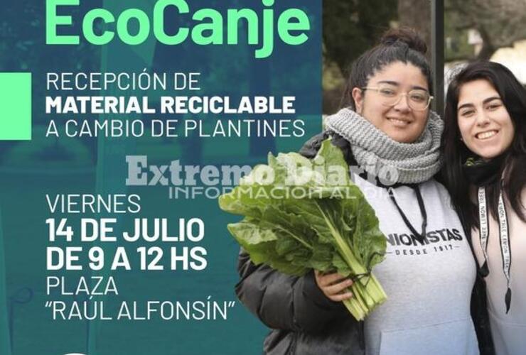 Imagen de Nueva jornada de EcoCanje en la plaza Raúl Alfonsín