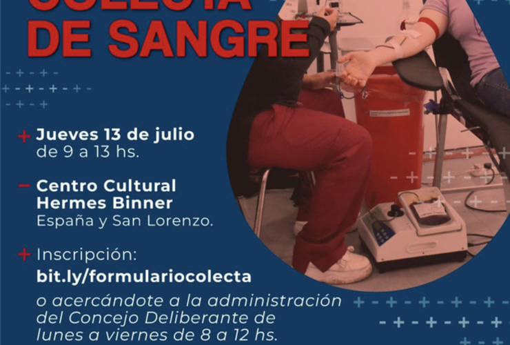 Imagen de Mañana jueves, Colecta de Sangre en Pueblo Esther.