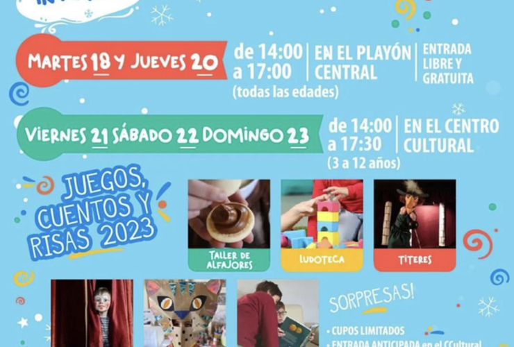 Imagen de Agenda de actividades para las Vacaciones de Invierno en General Lagos.