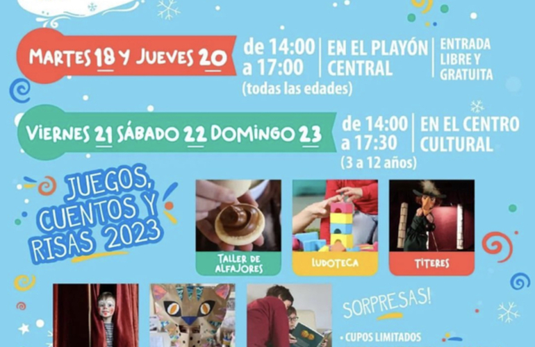 Imagen de Agenda de actividades para las Vacaciones de Invierno en General Lagos.