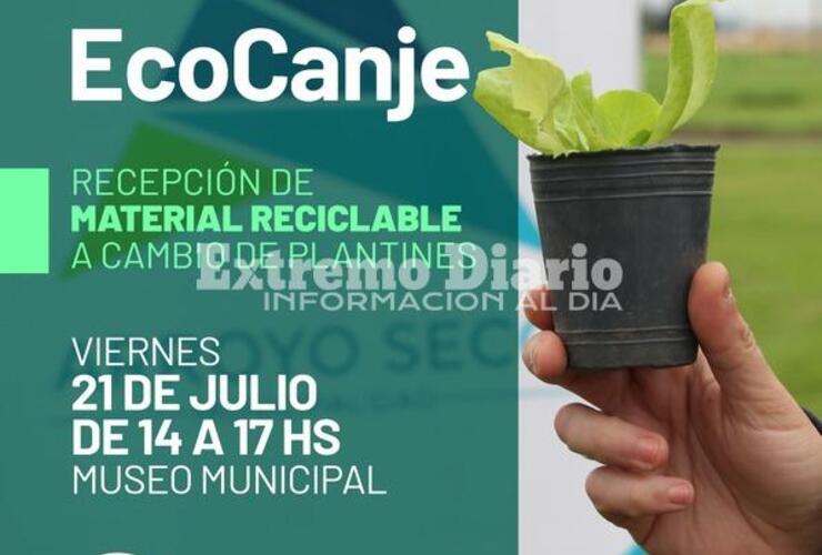 Imagen de EcoCanje en el Museo: Se podrá llevar material a cambio de un plantín