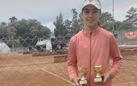 Imagen de La tenista Luana Caceres, 'Campeona Nacional' en Salta.