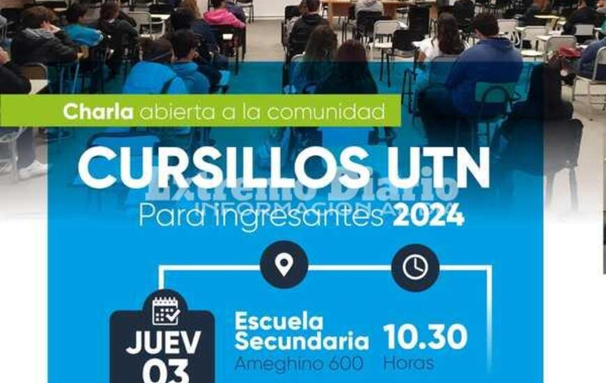 Imagen de UTN: Cursillos en Fighiera para ingresantes 2024