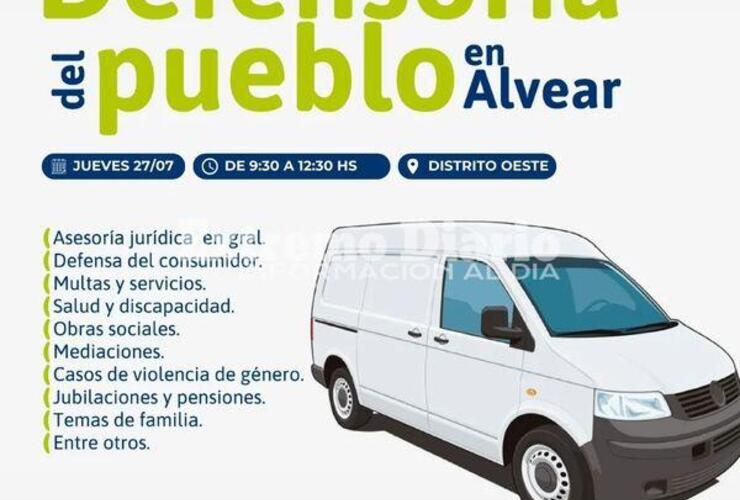 Imagen de La oficina móvil de la Defensoría del Pueblo llega a Alvear