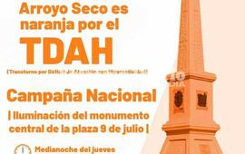 Imagen de 28 de julio: Arroyo Seco es naranja por el TDAH