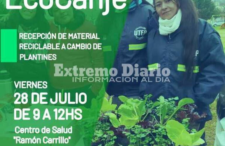 Imagen de EcoCanje en el Centro de Salud: Se podrá llevar material a cambio de un plantín