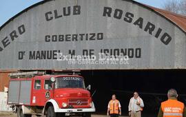 Imagen de Protecci&oacute;n Civil de Alvear realiz&oacute; un simulacro en el aeroclub