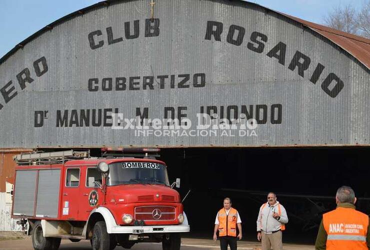 Imagen de Protección Civil de Alvear realizó un simulacro en el aeroclub