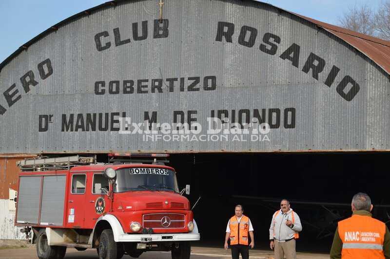 Imagen de Protecci&oacute;n Civil de Alvear realiz&oacute; un simulacro en el aeroclub