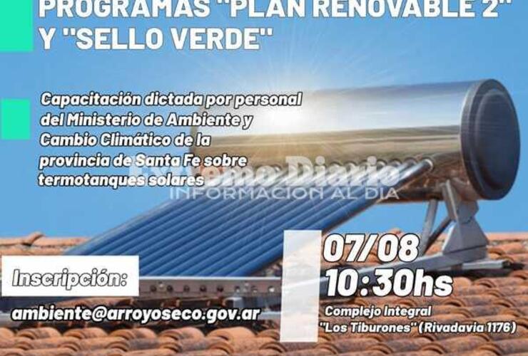 Imagen de Capacitación para el alcance de los programa Plan renovable 2 y Sello verde con el gobierno de Santa Fe