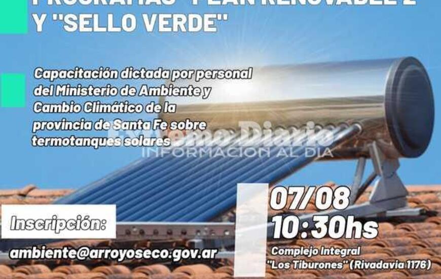 Imagen de Capacitaci&oacute;n para el alcance de los programa �Plan renovable 2� y �Sello verde� con el gobierno de Santa Fe
