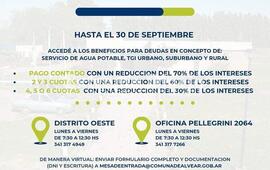 Imagen de Alvear: Abri&oacute; la moratoria 2023 para deudas en agua, TGI urbano, suburbano y rural
