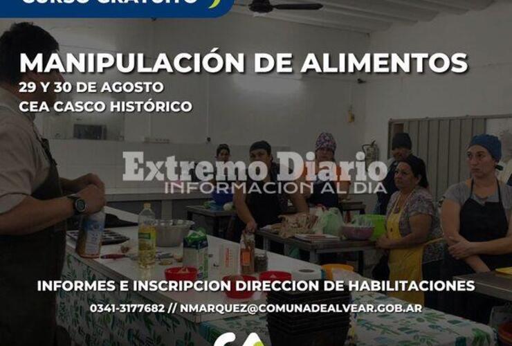 Imagen de Alvear: Nueva capacitación en manipulación segura de alimentos