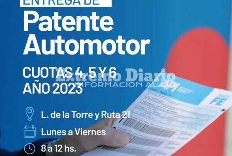 Imagen de Arroyo Seco: Entrega de patente automotor 2023