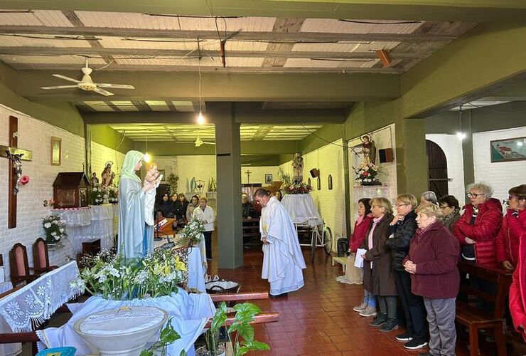 Imagen de San Cayetano: Celebración en la capilla