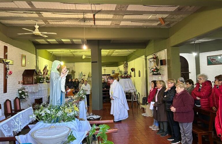 Imagen de San Cayetano: Celebración en la capilla