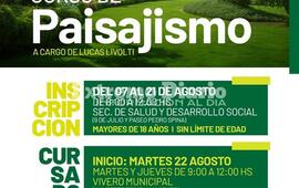 Imagen de Abrieron las inscripciones a un nuevo curso de paisajismo en el vivero municipal
